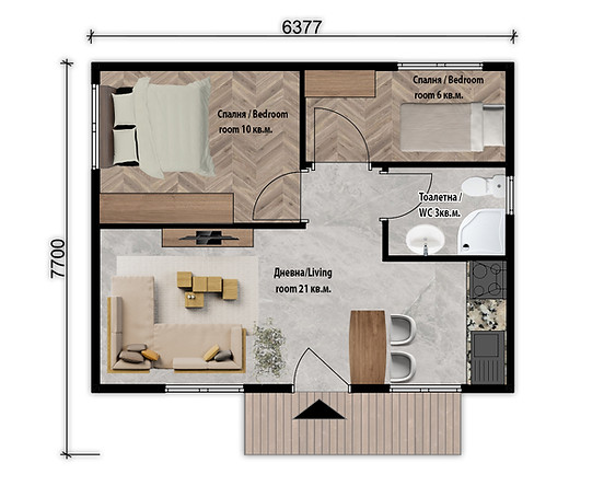 Prefabricated House 49m²